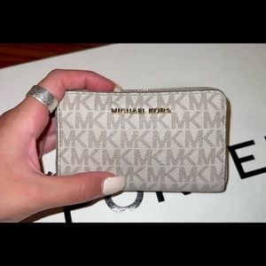 MICHAEL KORS - Small Logo and Leather Wallet